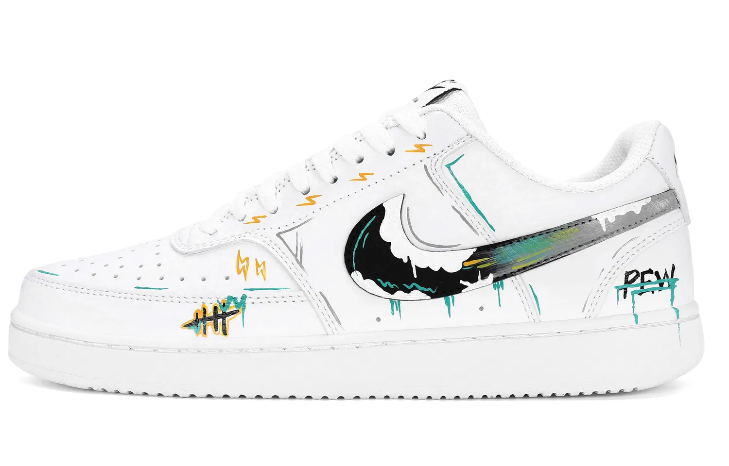 Кроссовки кеды Nike Court Vision 1 Black White