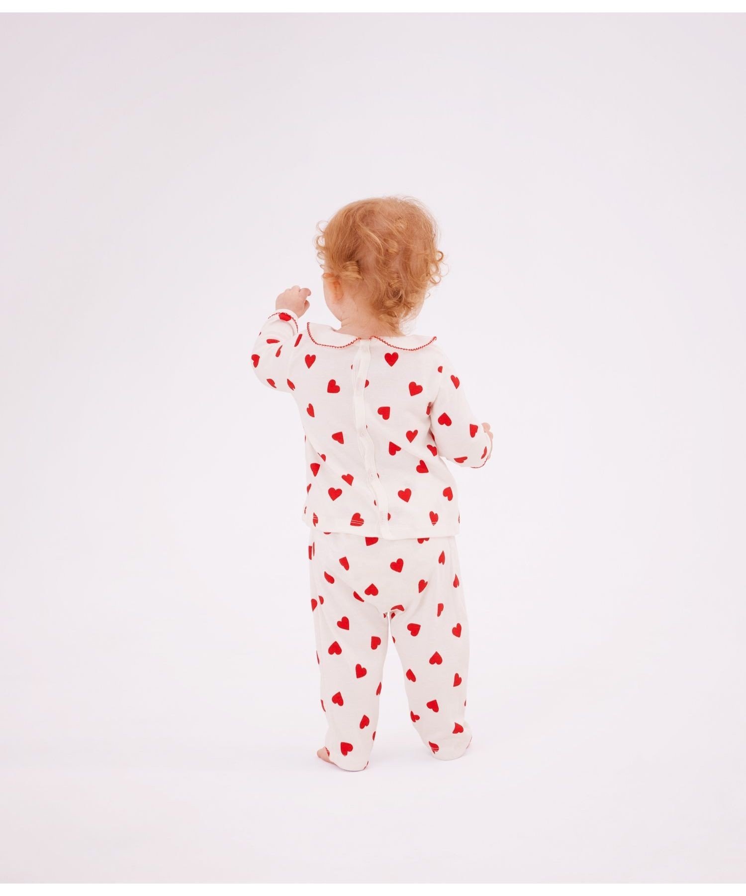 Детская пижама PETIT BATEAU, Off-white/Red — фото 2