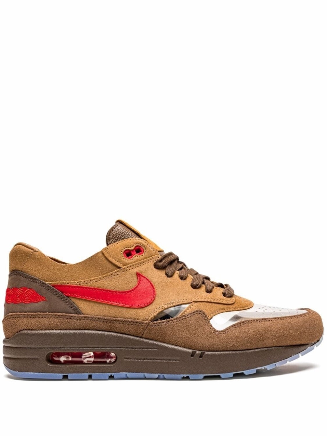 

Кроссовки Air Max 1 со вставками Nike, коричневый