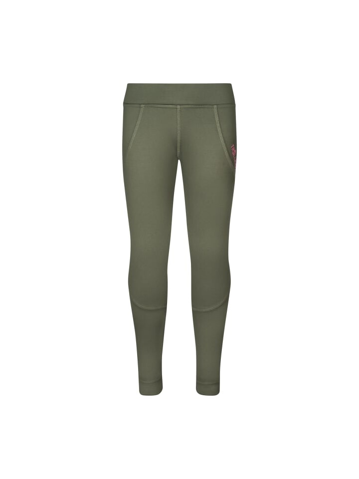 

Функциональные леггинсы Trollkids Leggings Rondane, цвет dusky olive/pink