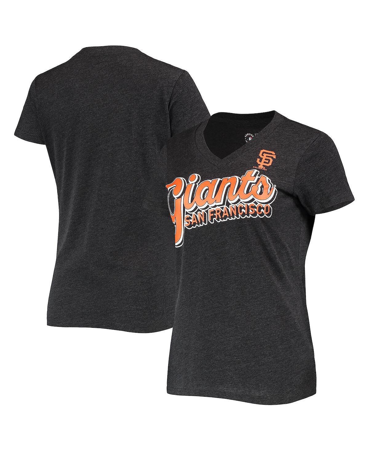 

Женская черная футболка с треугольным вырезом San Francisco Giants First Place G-III 4Her by Carl Banks, Черный, Женская черная футболка с треугольным вырезом San Francisco Giants First Place G-III 4Her by Carl Banks