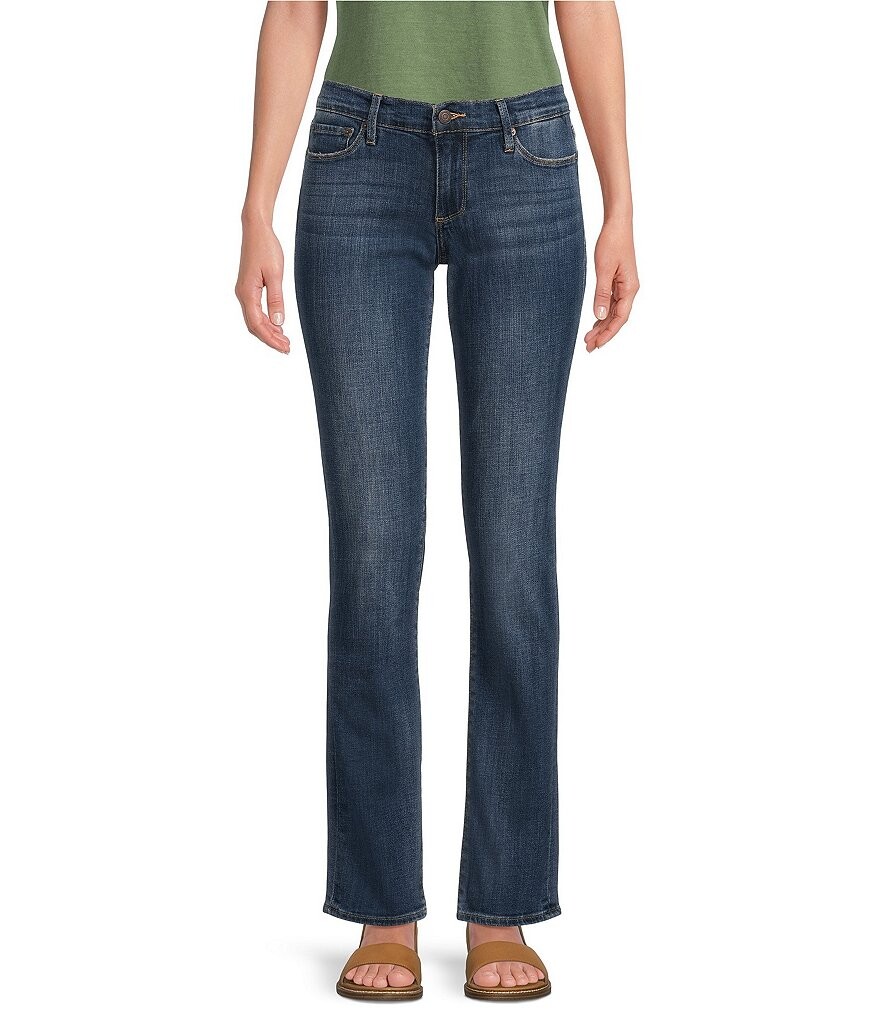 

Прямые джинсы из эластичного денима Lucky Brand со средней посадкой, синий