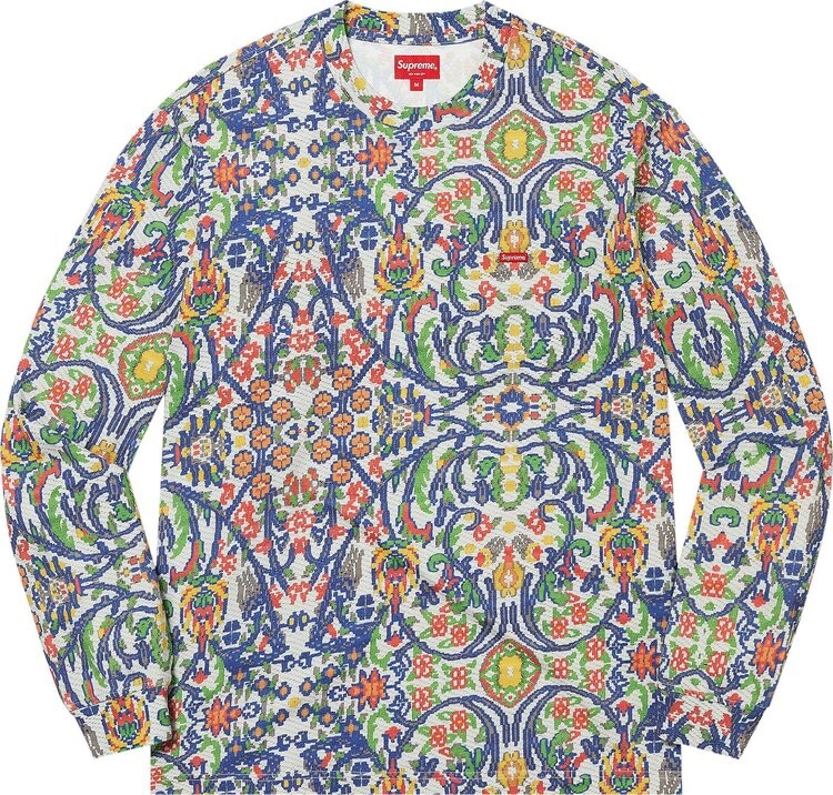 

Лонгслив Supreme Small Box 'Tapestry', разноцветный