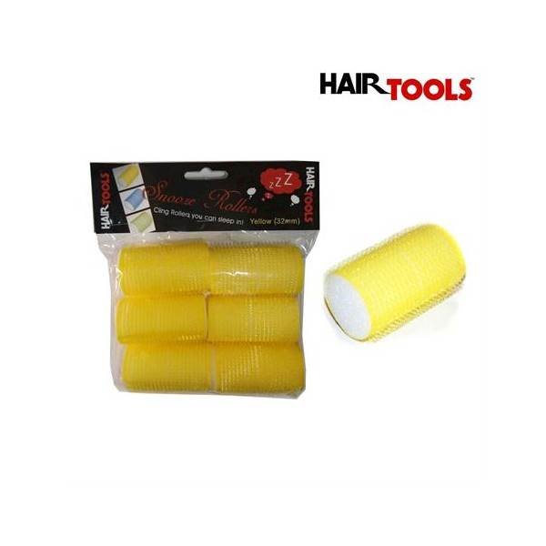 

Инструменты для волос Бигуди со спонжем Желтые 32мм 6 шт Hair Tools