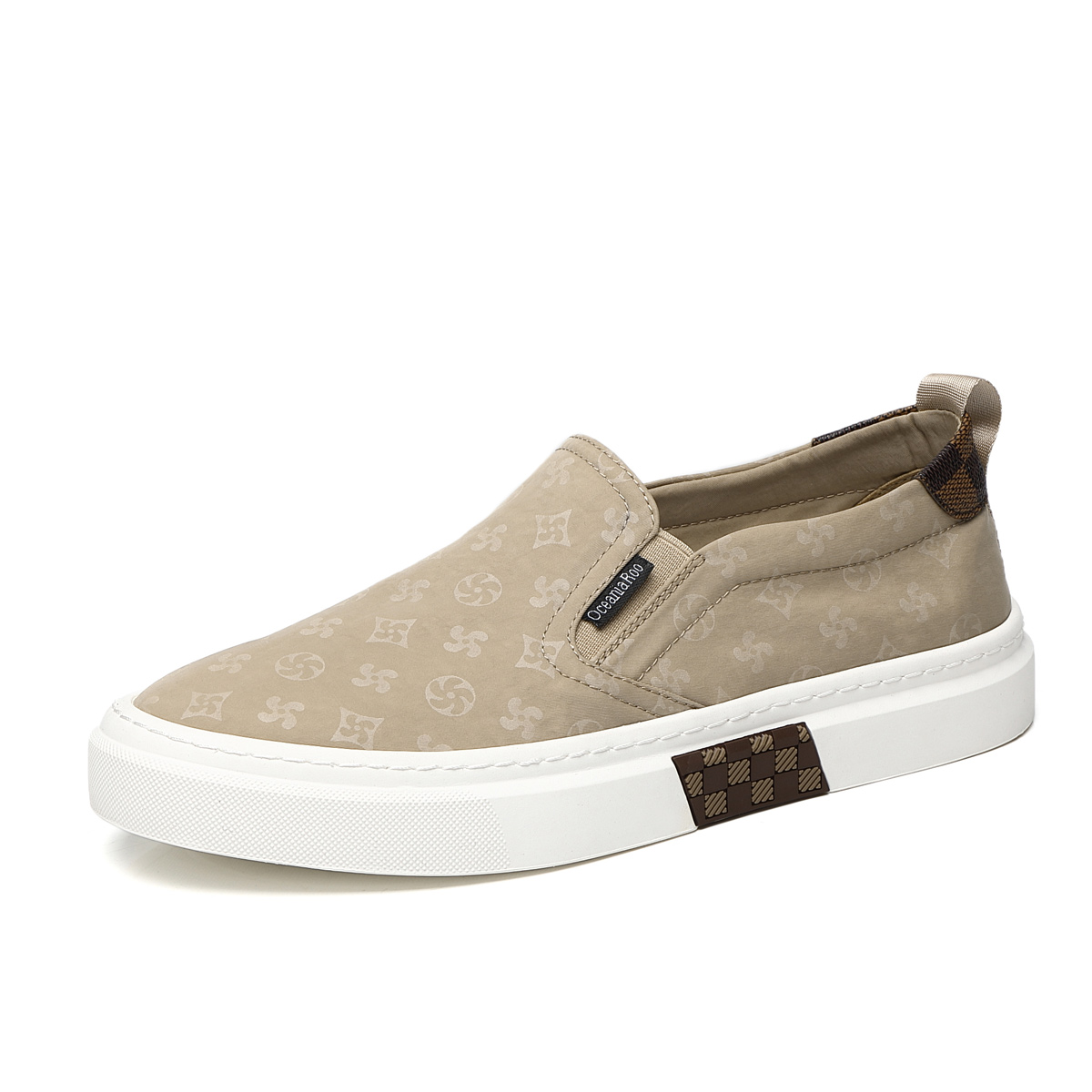 

Кроссовки OCEANIA ROO Skateboarding Shoes Men Low-top Khaki, цвет Sand