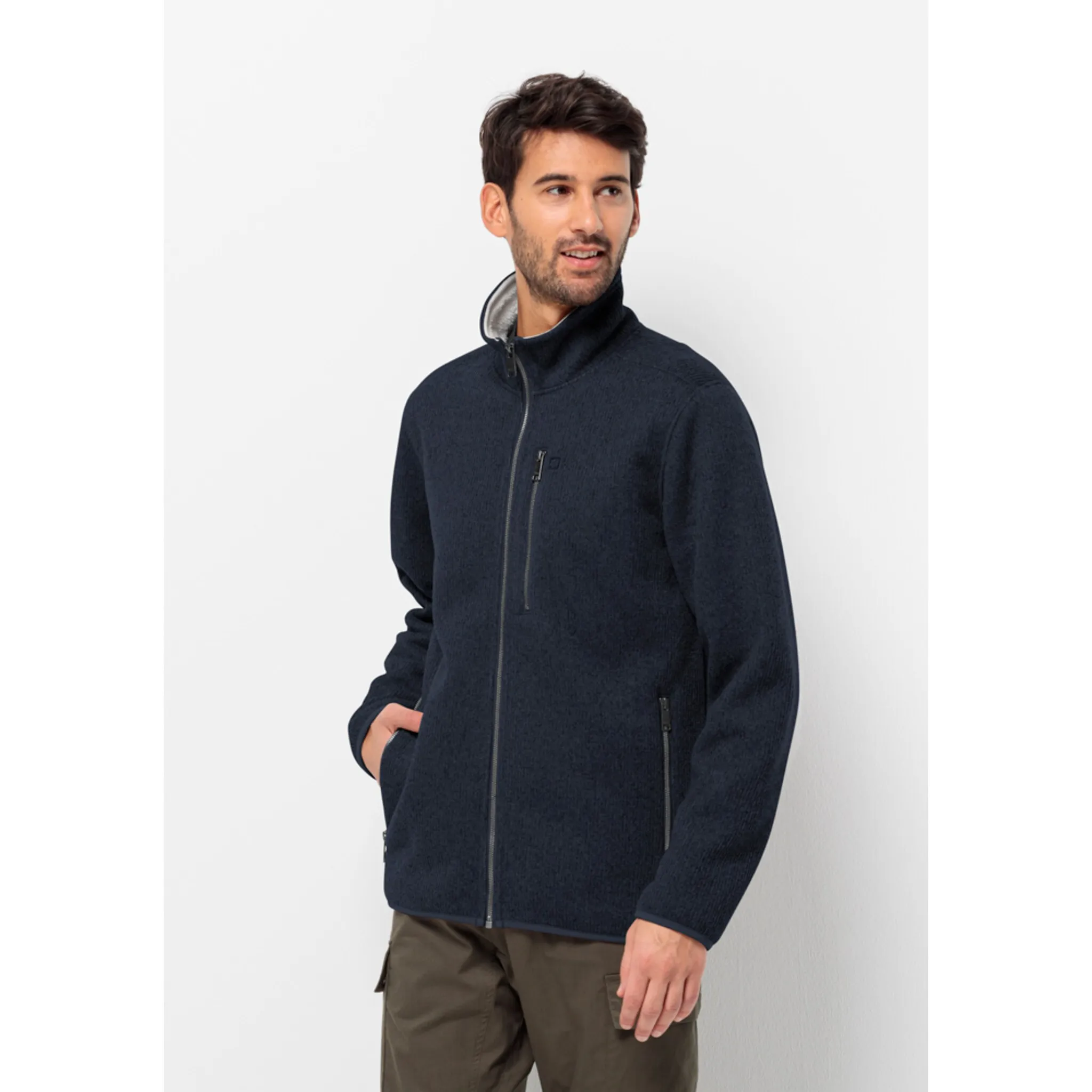 

Вязаная флисовая куртка Jack Wolfskin "ROBSON FJORD JACKET", синий