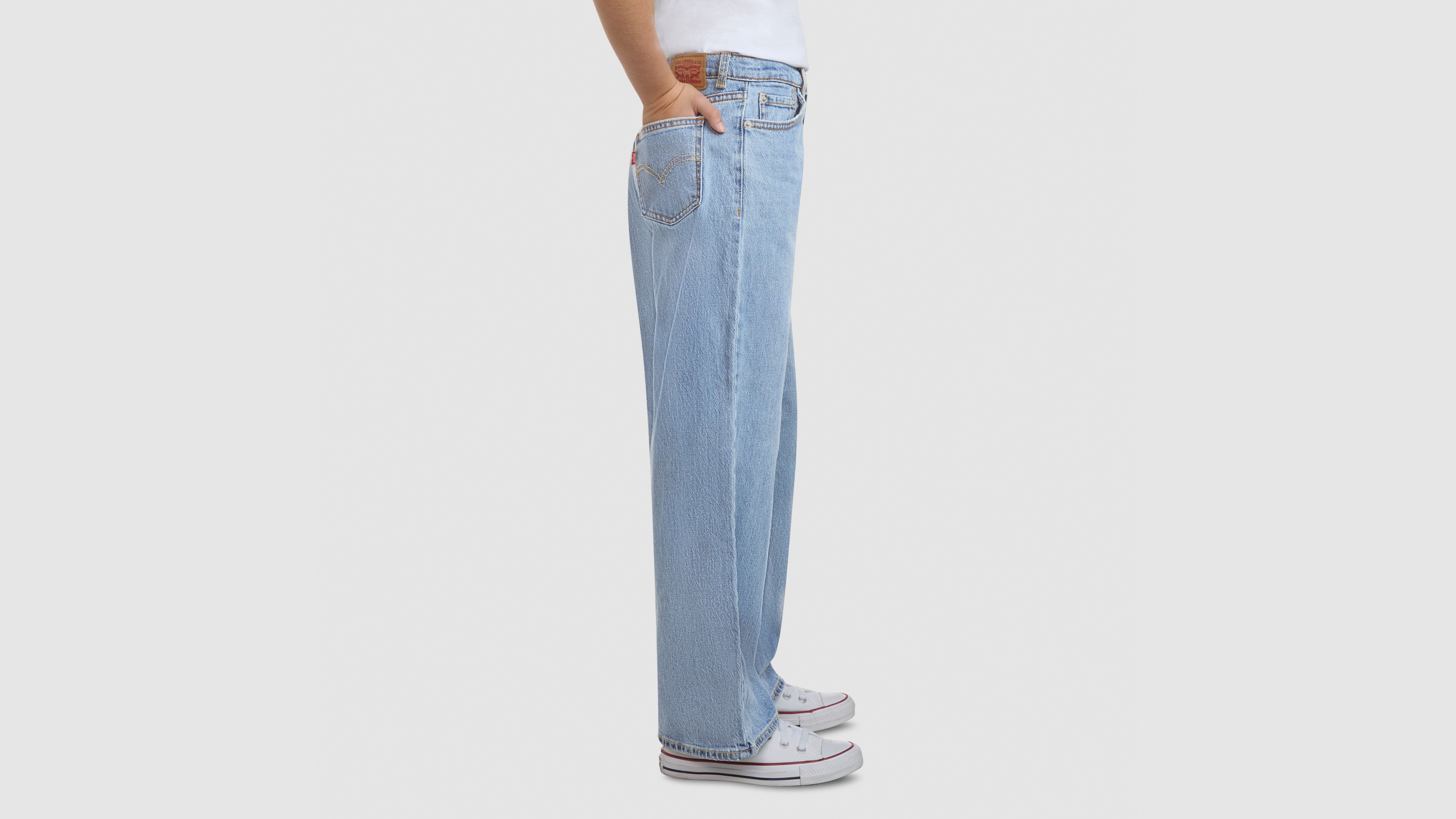 Мешковатые брюки с высокой талией для больших девочек 8-20 Levi's, Happy Camper - Medium Wash — фото 3