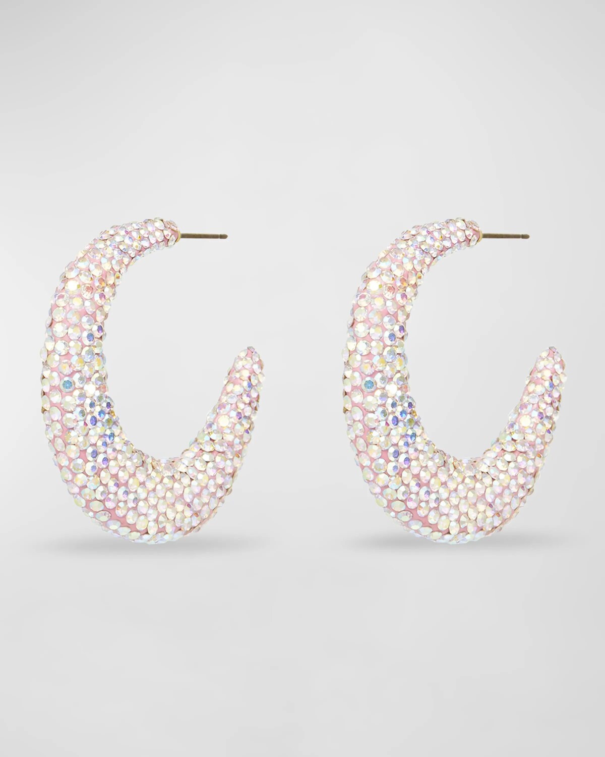 

Серьги-кольца Archer с паве Lele Sadoughi, цвет Holographic Crystal
