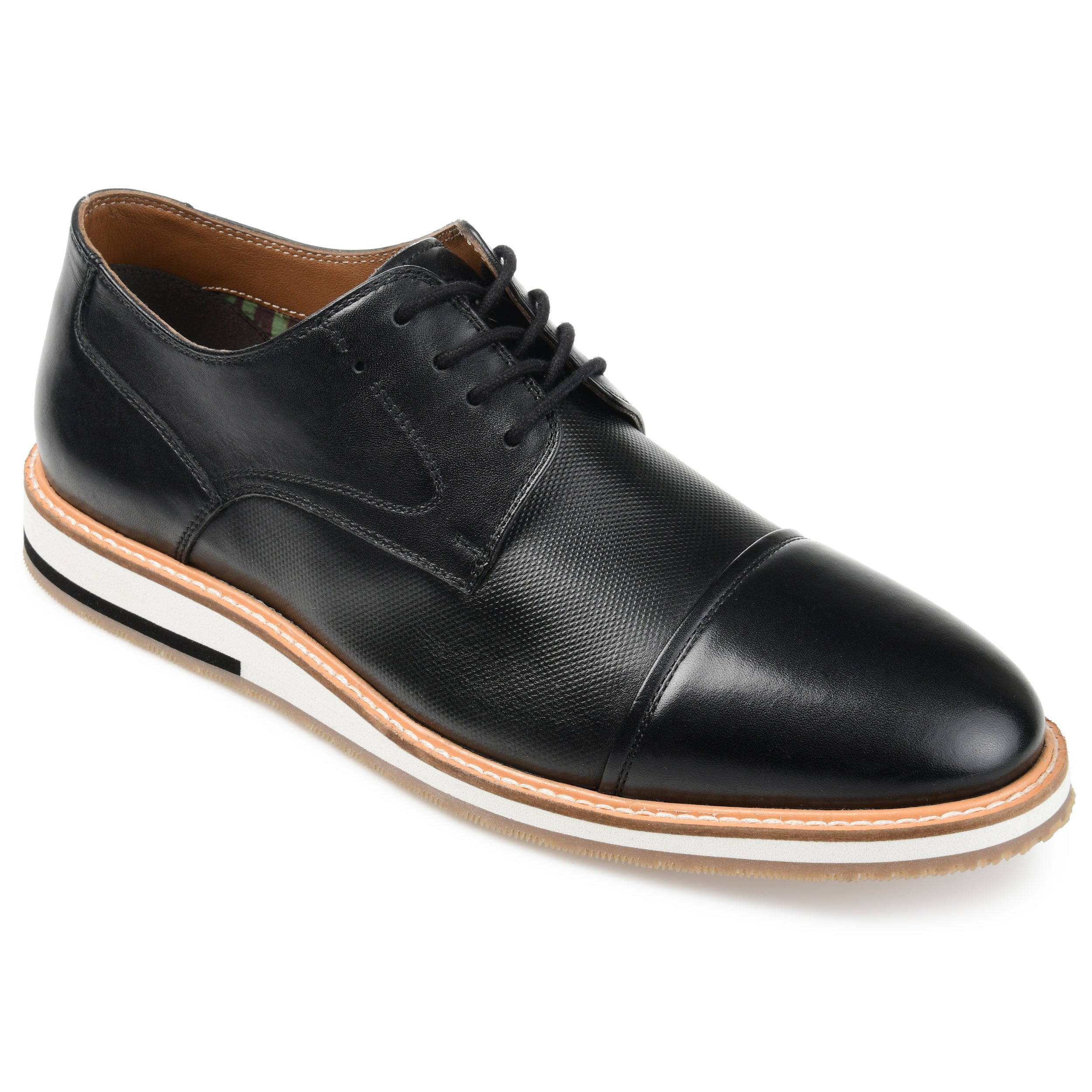 

Thomas & Vine Hartley Cap Toe Дерби, черный