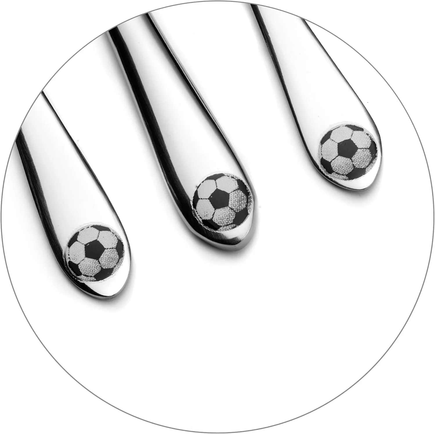 Amefa Kids Footie Детский набор столовых приборов из нержавеющей стали 3 предмета — фото 4