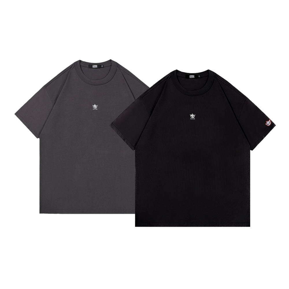 

Футболка с коротким рукавом свободного кроя с заниженной линией плеча box unisex GXXX, черный