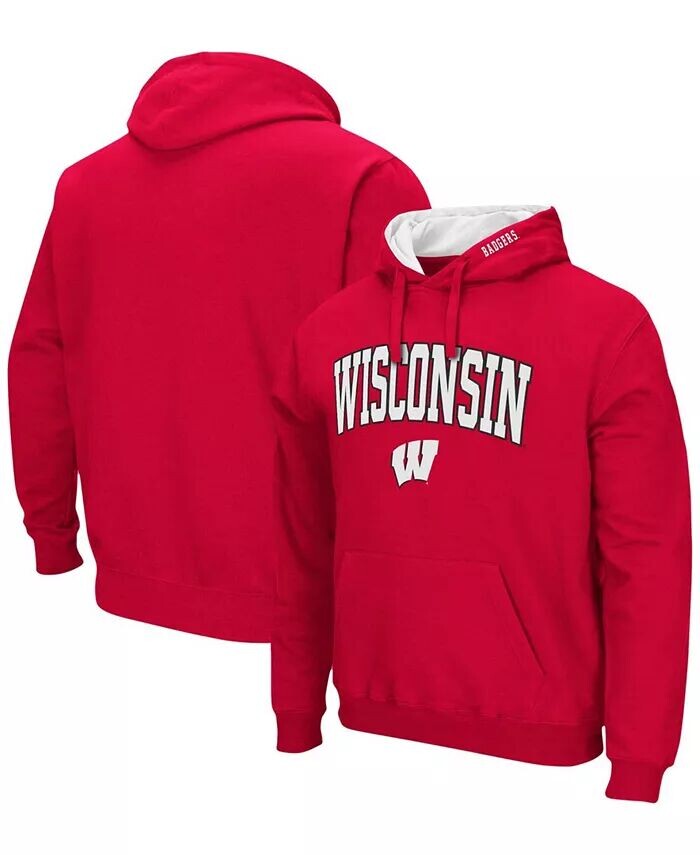 

Мужская толстовка с капюшоном Wisconsin Badgers Arch Logo 3.0 Colosseum, красный