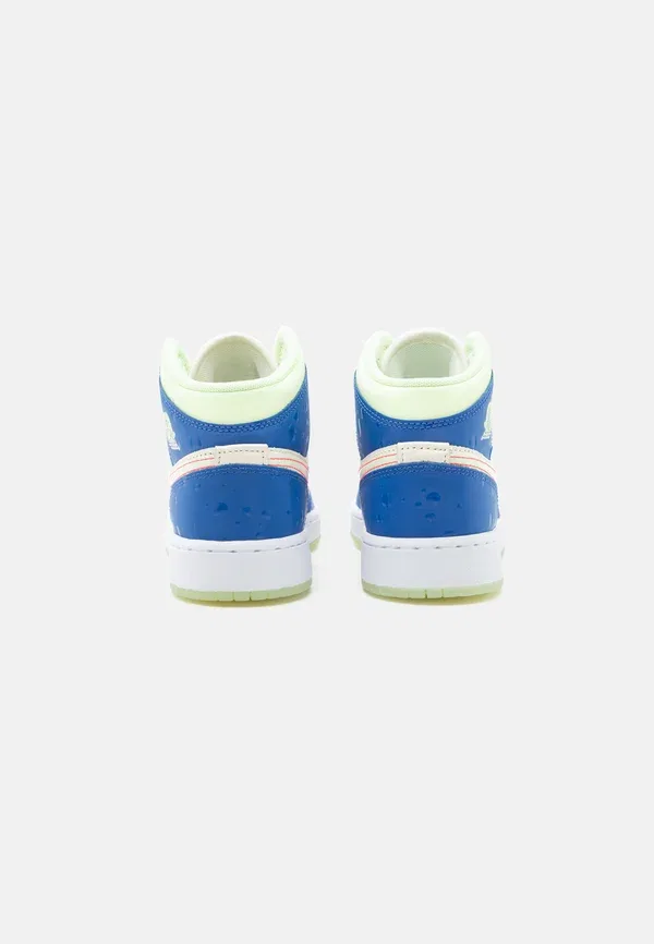 Кроссовки высокие Jordan Air 1 Mid SE High Top, игровой королевский/бледно-слоновая кость/едва вольт/инфракрасный/белый — фото 3