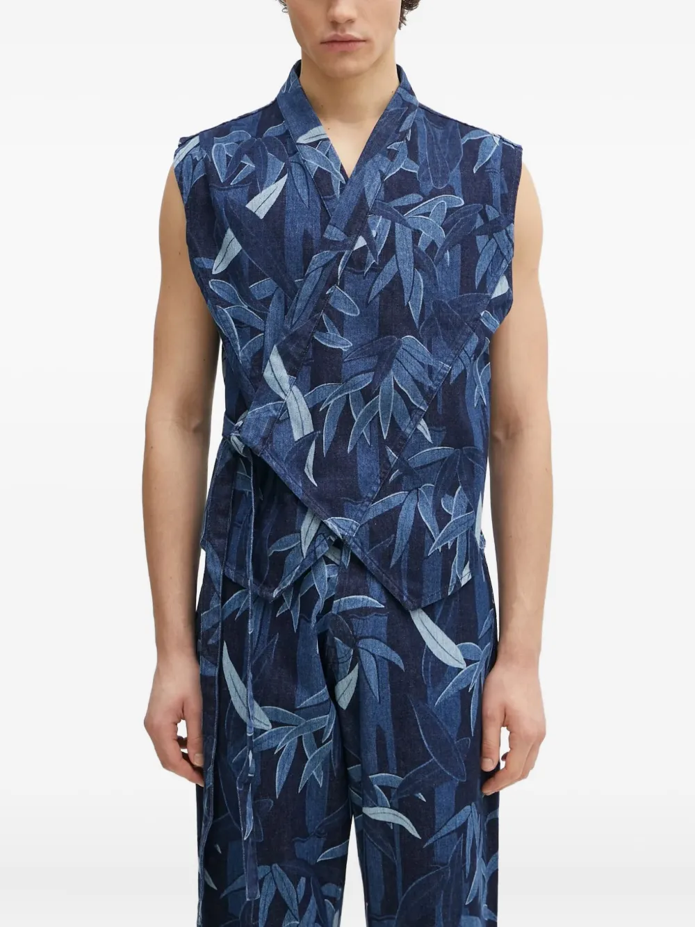 

Chiku-Rin Camo жилет KENZO, синий