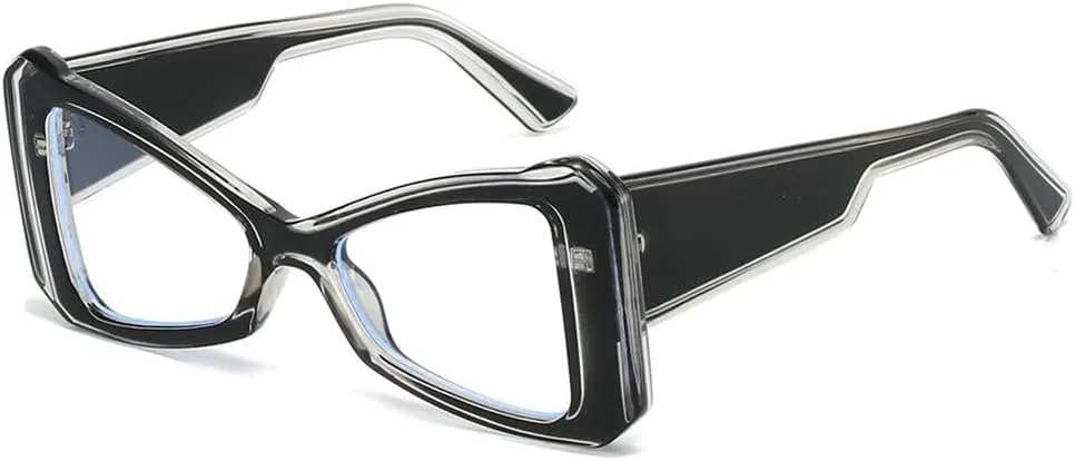 

Солнцезащитные очки UV400 - увеличенного размера "кошачий глаз" в стиле панк, для путешествий, для женщин и мужчин, для бега и активного отдыха UYPTK, 6251-c1 Trans