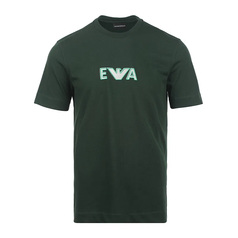 Футболка с коротким рукавом SS26 Men's Dark Green EMPORIO ARMANI