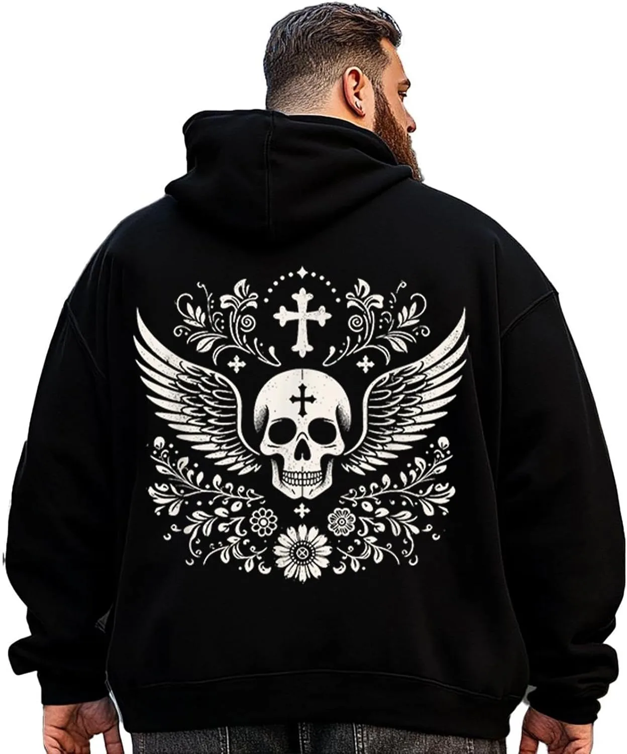 

Толстовка с капюшоном Big and Tall для мужчин, Oversized Fleece Hoodie H2 5KPU G11P xtalline