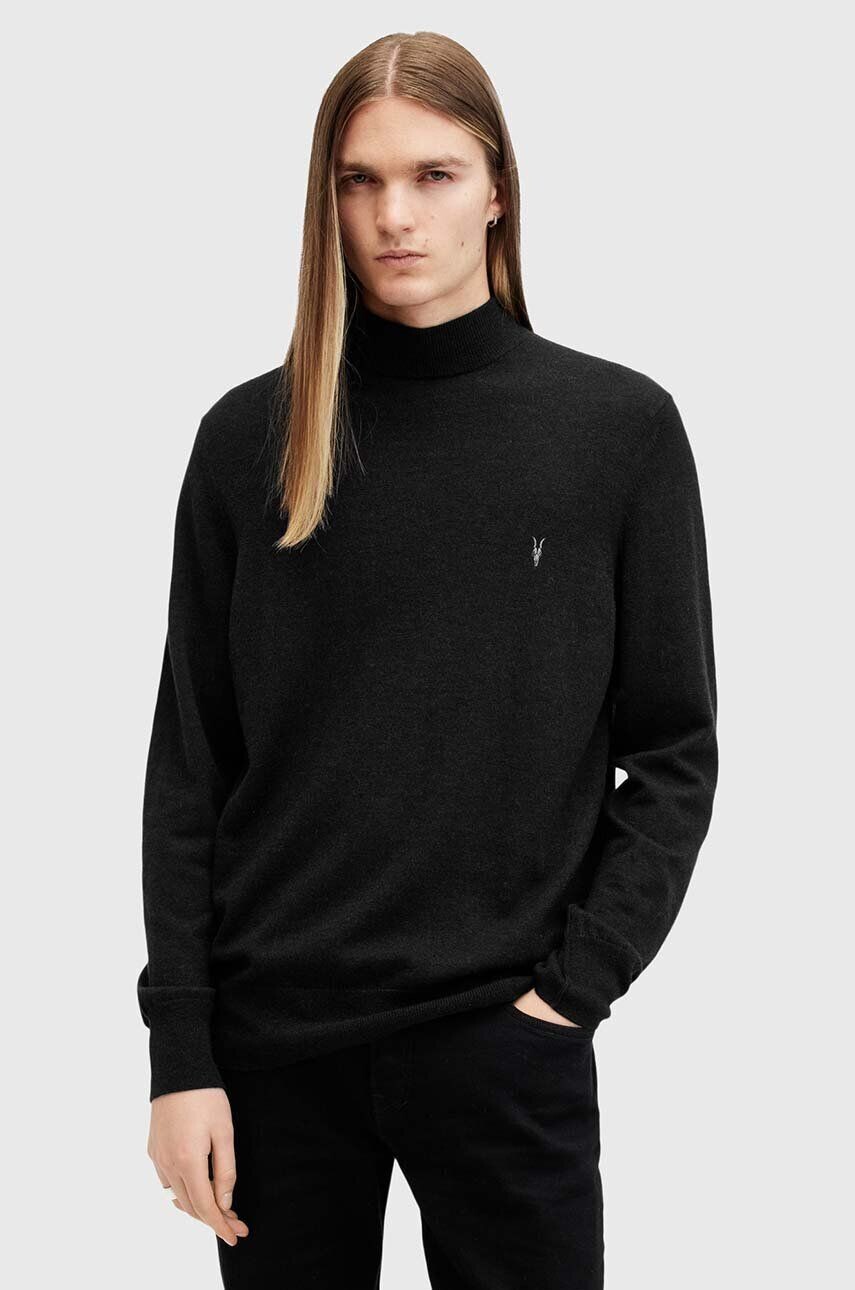 

KILBURN MOCK шерстяной свитер AllSaints, черный