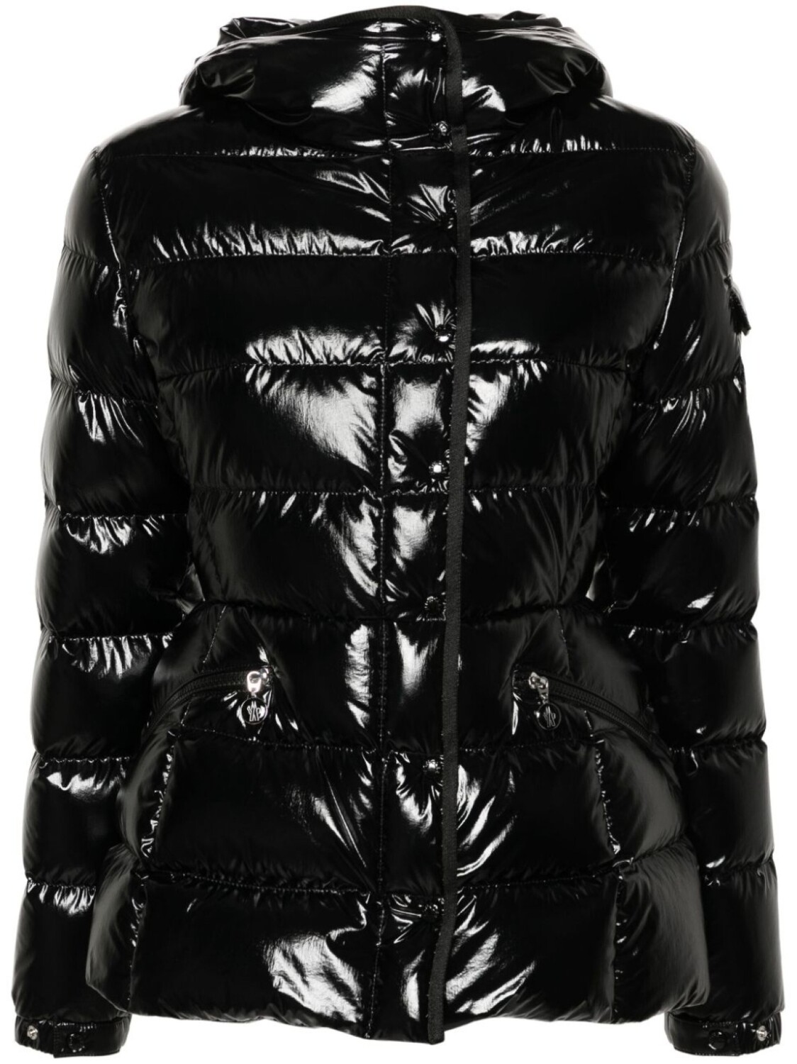

Moncler пуховик Barante с капюшоном, черный