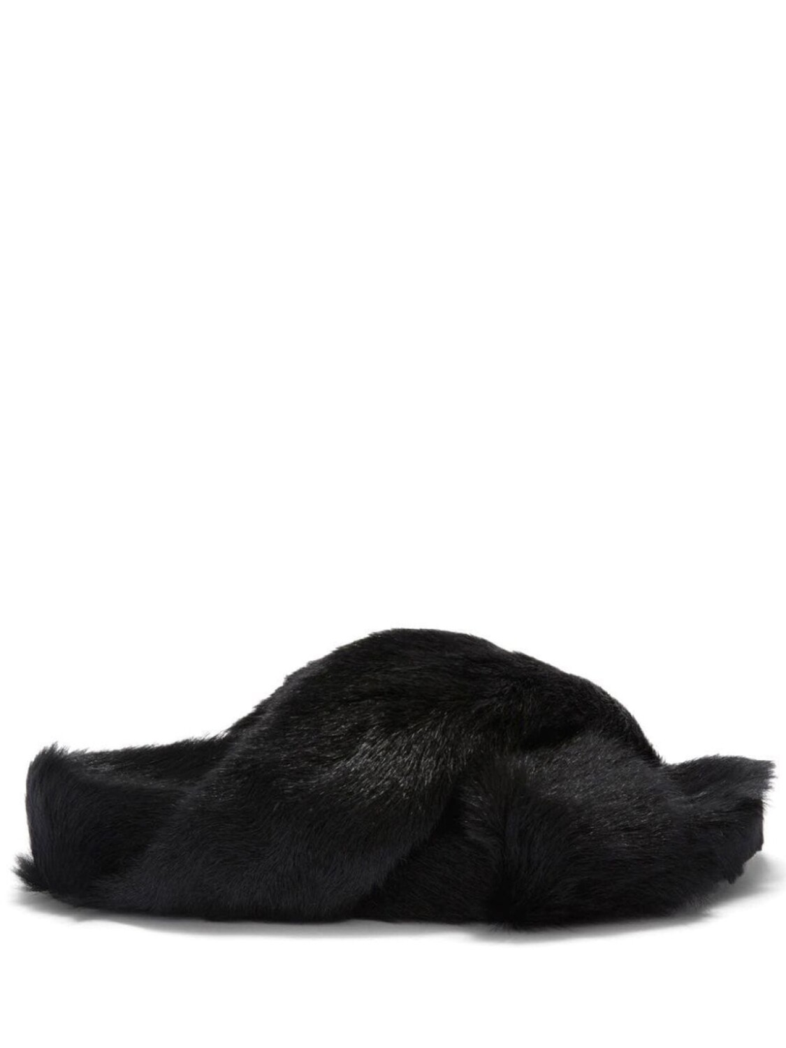 

Jil Sander меховые шлепанцы, черный