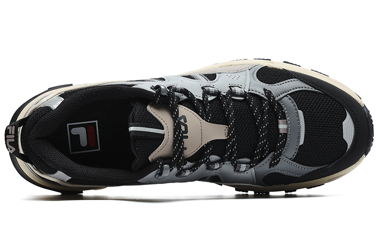 Trek 1S Low Shoes 'Black Silver' FILA, Black/Dove Gray — фото 3