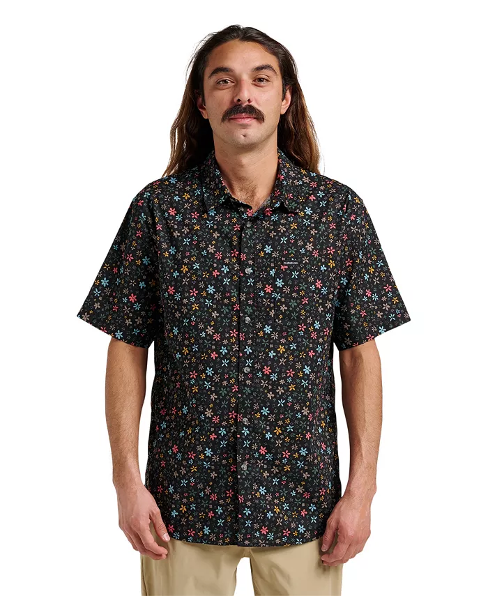 

Мужская классическая рубашка с коротким рукавом Ditsy Mini Quiksilver, черный