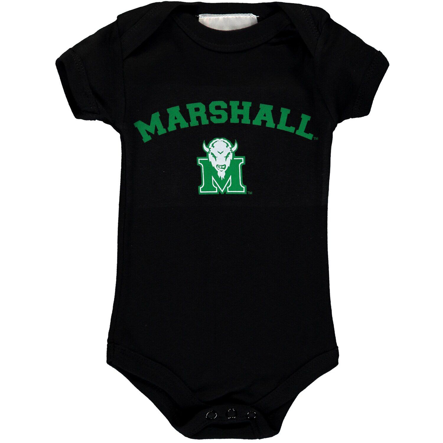 Черный боди с логотипом и аркой Infant Marshall Thundering Herd Unbranded