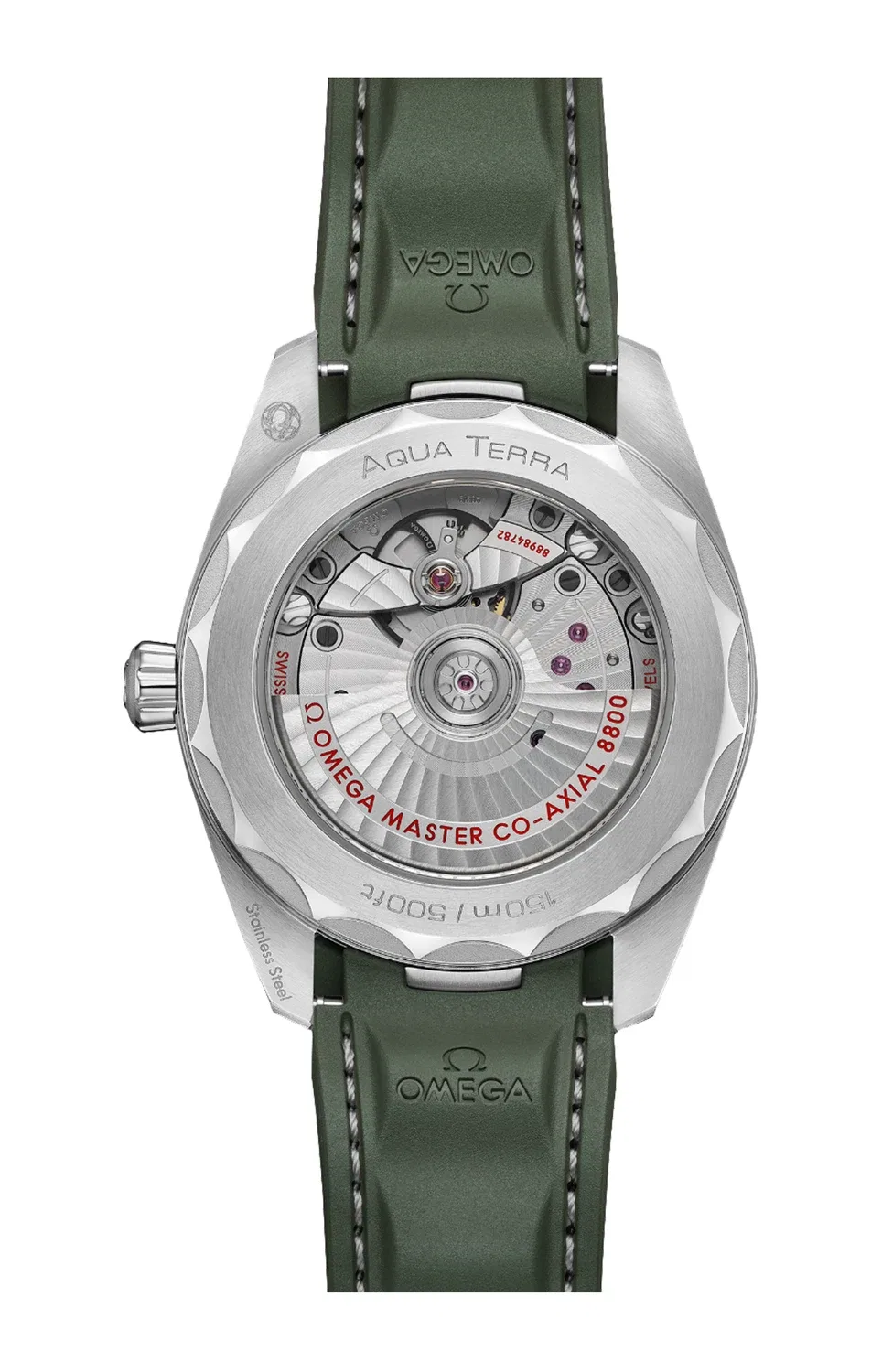 SEAMASTER AQUA TERRA 150M 34 ММ, СТАЛЬ НА РЕЗИНОВОМ РЕМЕШКЕ - 220.12.38.20.10.001 OMEGA, синий — фото 2