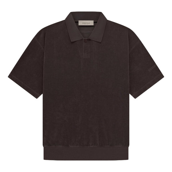 

Рубашка ss23 terry polo shirt 'plum' Fear Of God Essentials, фиолетовый