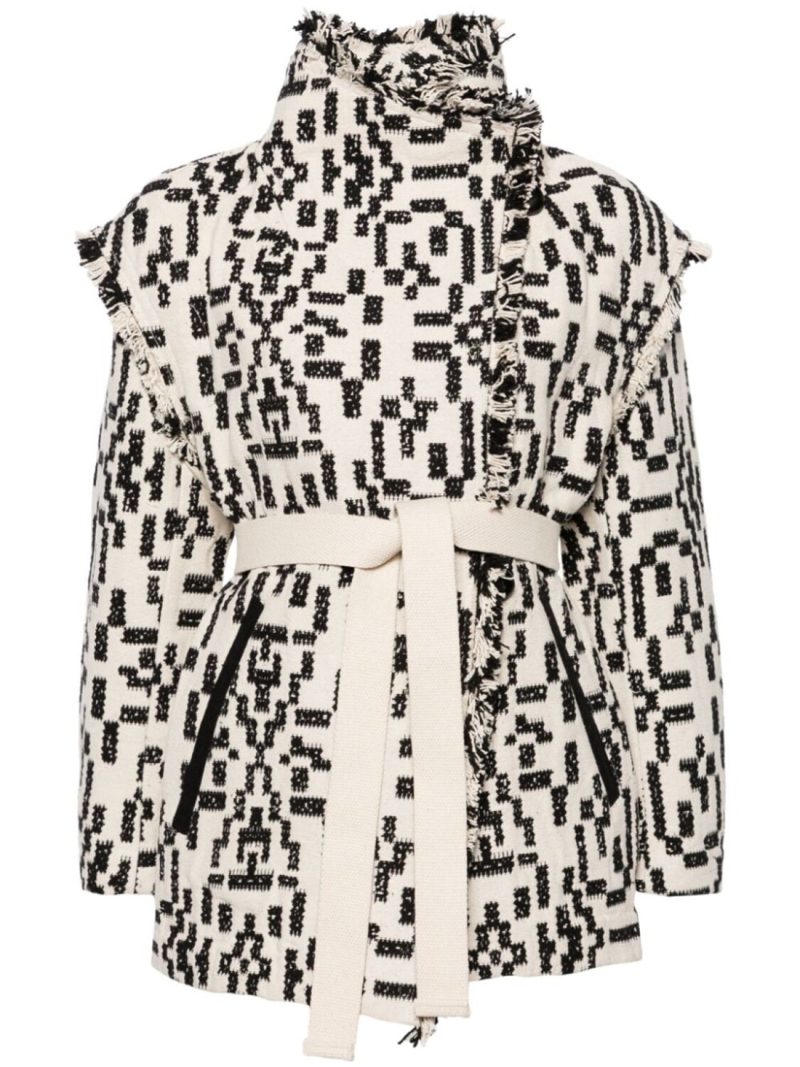 

Marant Étoile пальто Faith с поясом, черный