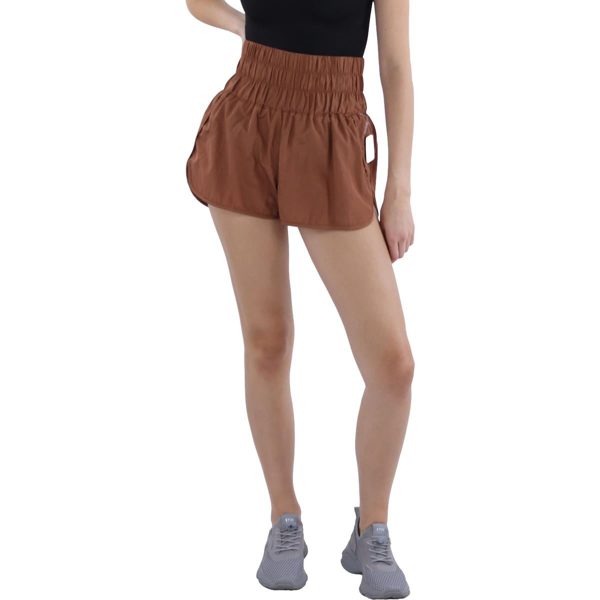 

Женские повседневные шорты для бега со сборками FP Movement by Free People, цвет peruvian walnut