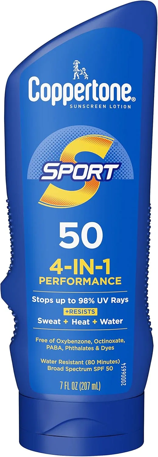 Солнцезащитный лосьон Coppertone Sport SPF 50, 207 мл, мультиколор