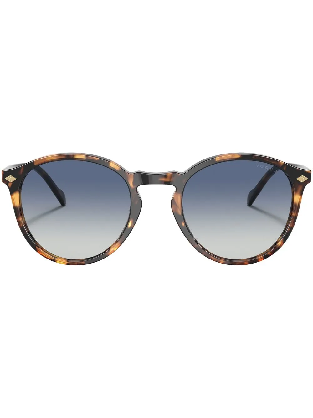 

Солнцезащитные очки в круглой оправе черепаховой расцветки Vogue Eyewear, коричневый