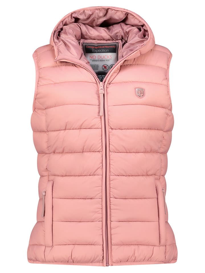 

Geographical Norway Стеганый жилет «Ватикоталь» розового цвета