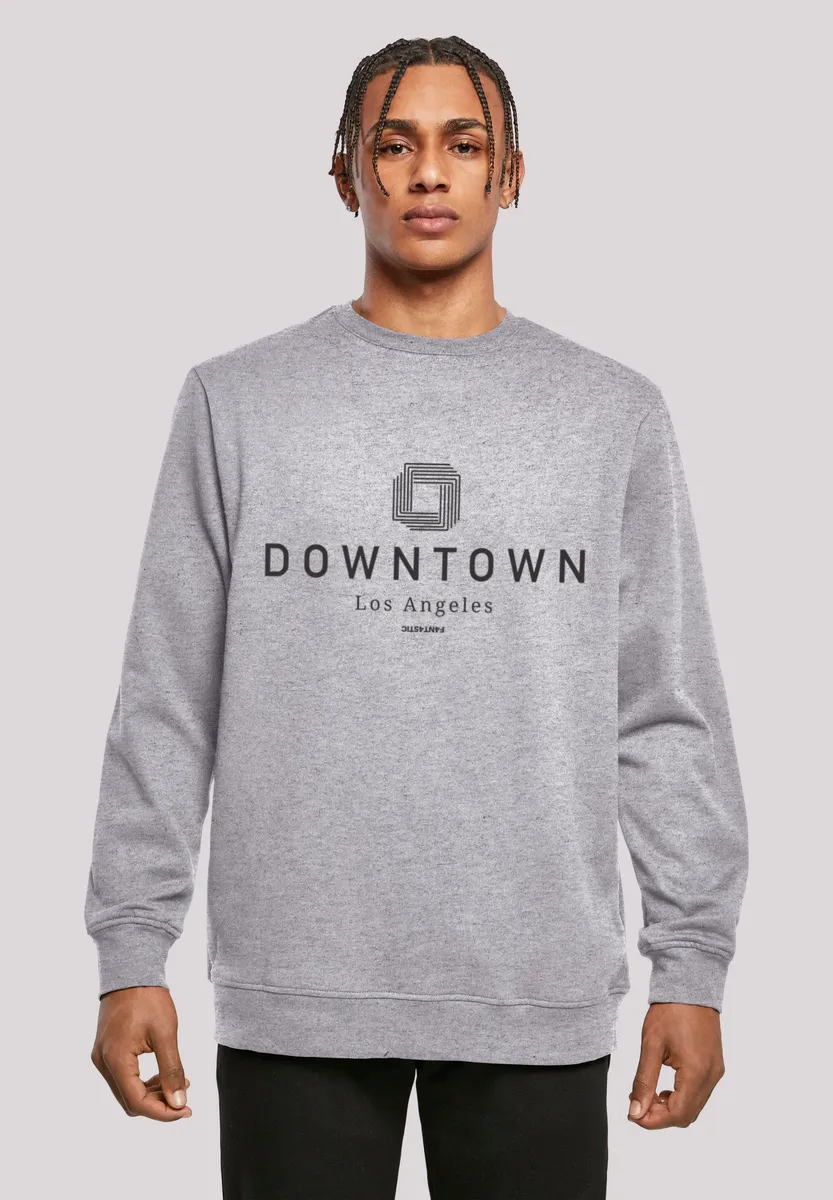 

Толстовка F4NT4STIC "Downtown LA CREW", принт, серый