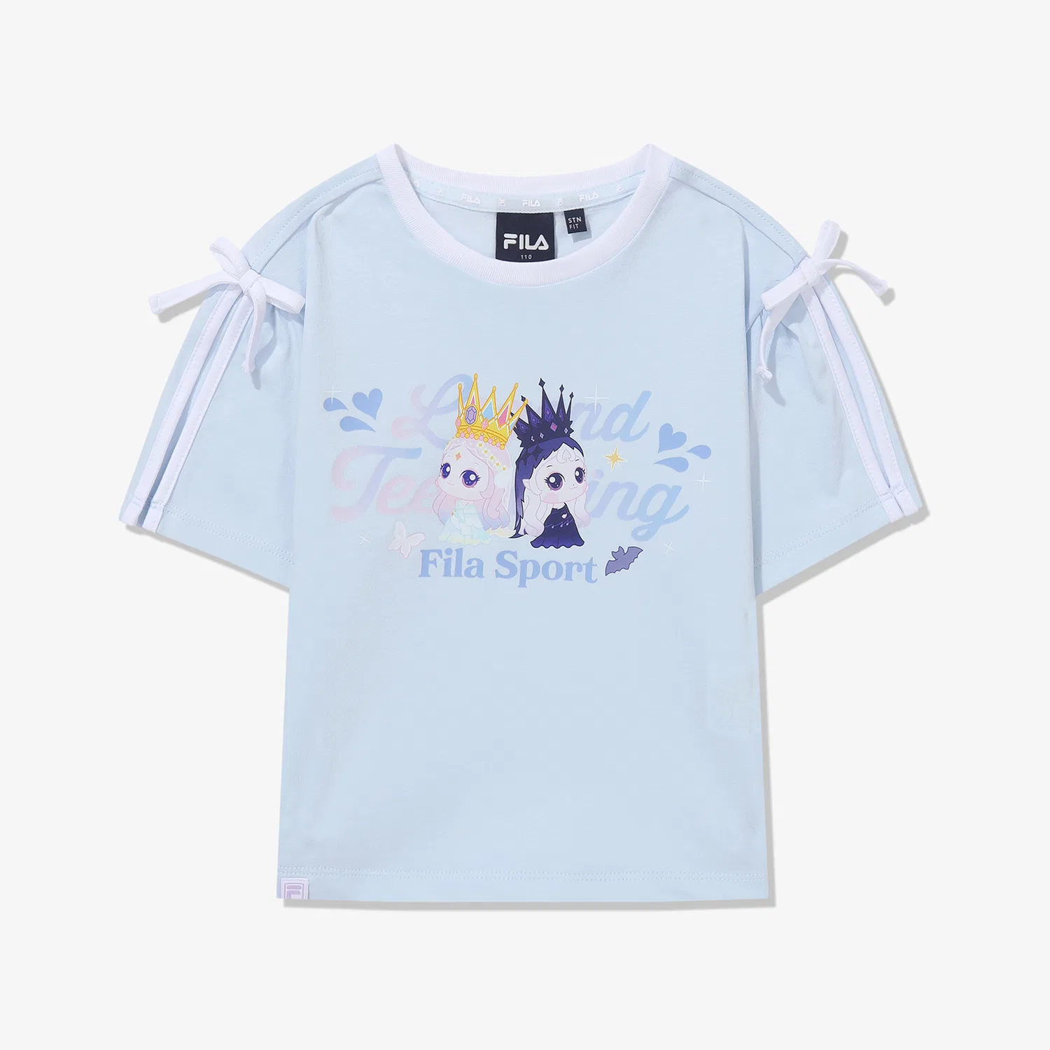Детская футболка Princess Catch Teenieping с разрезами на рукавах синяя от Fila Kids