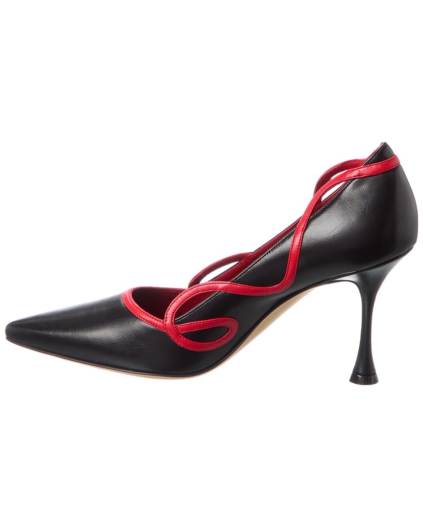 Манило Бланик Ансаки 90 Кожаные туфли-лодочки Manolo Blahnik, черный — фото 2
