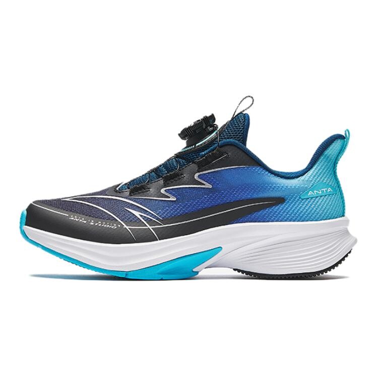 

Детские кроссовки GS Low-top Черные Белые Синие Anta Kids, черный/голубой