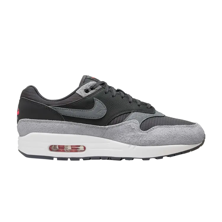 

Кроссовки Air Max 1 Premium, цвет Dark Smoke Grey Flash Crimson