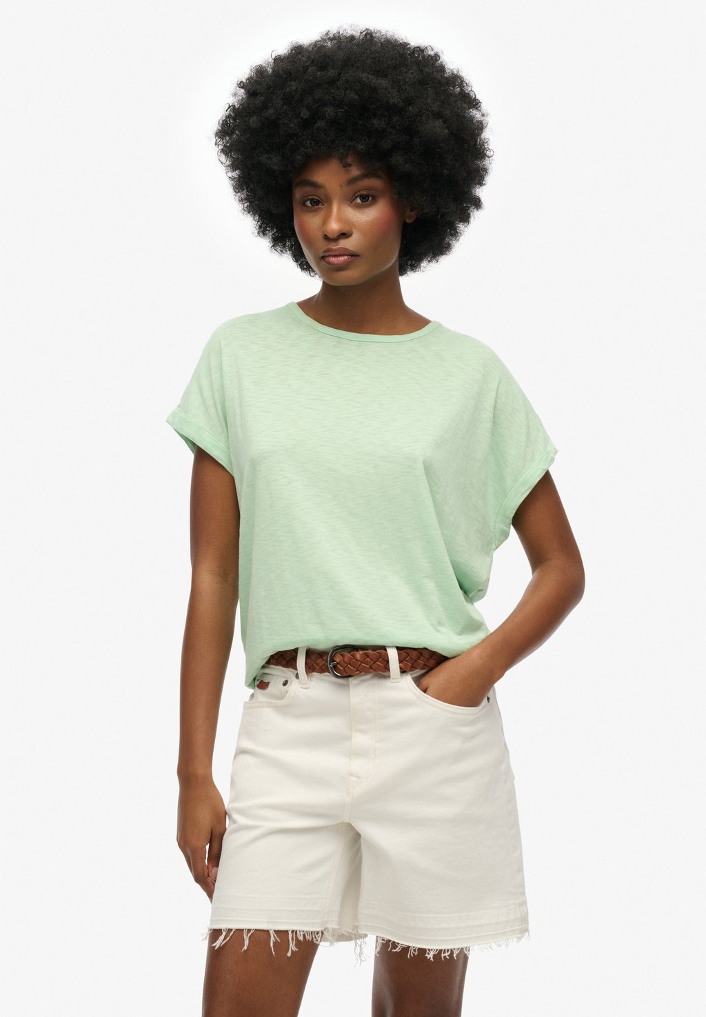 

Базовая футболка STUDIOS LOOSE - Print T-shirt Superdry, зеленый