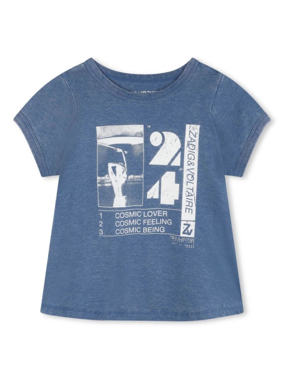 

Футболка с логотипом Zadig & Voltaire Kids, синий