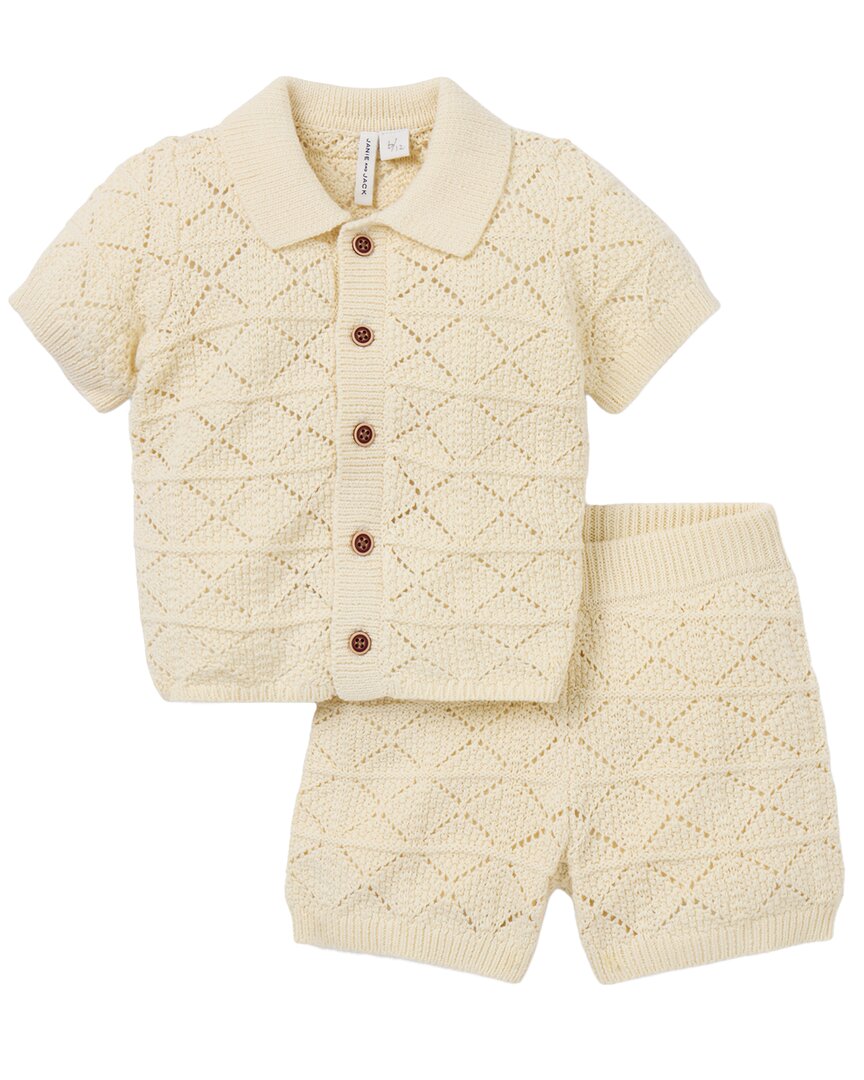 

Вязаный комплект одежды "Джейни и Джек" для беседки Janie and Jack, коричневый