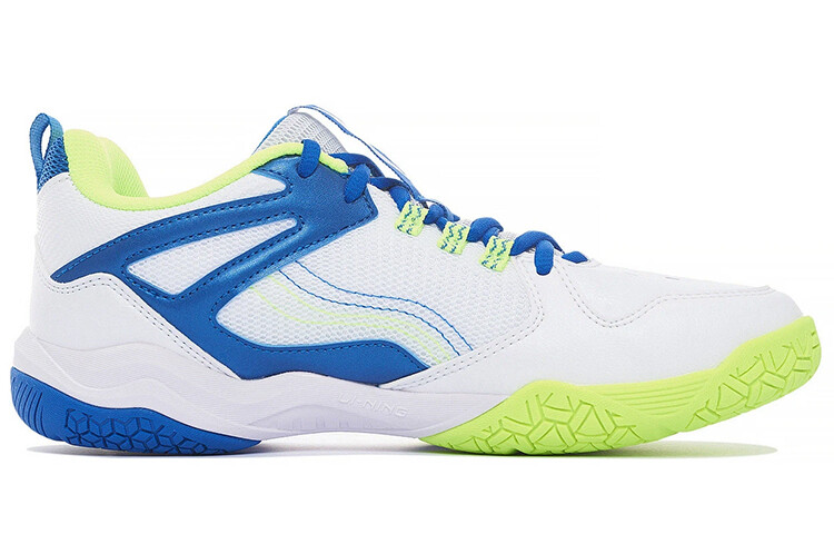 Кроссовки LINING Sound Waves Badminton Shoes Unisex Low-top Standard White/pale Blue — фото 2