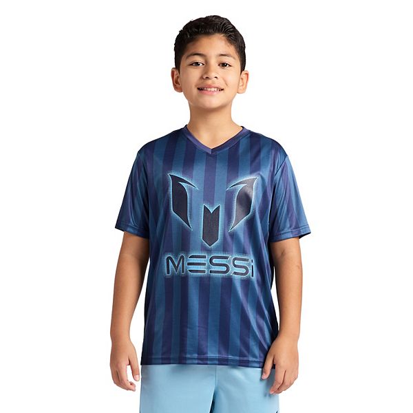 

Мальчиковая футболка с V-образным вырезом и коротким рукавом Messi, Navy