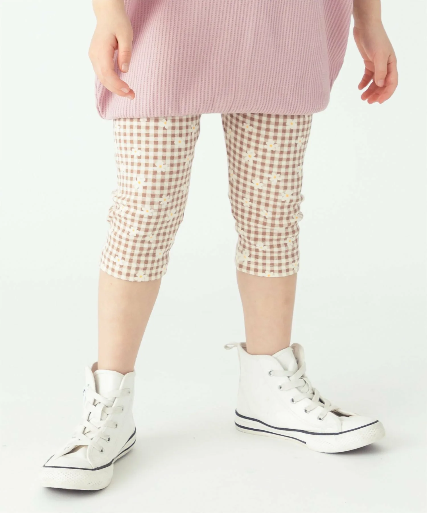 Леггинсы с принтом 6 дюймов Ever Closet, Check Mocha