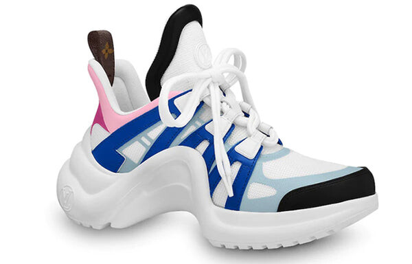 Кроссовки lv archlight sports shoes blue/white/pink Louis Vuitton, белый — фото 2