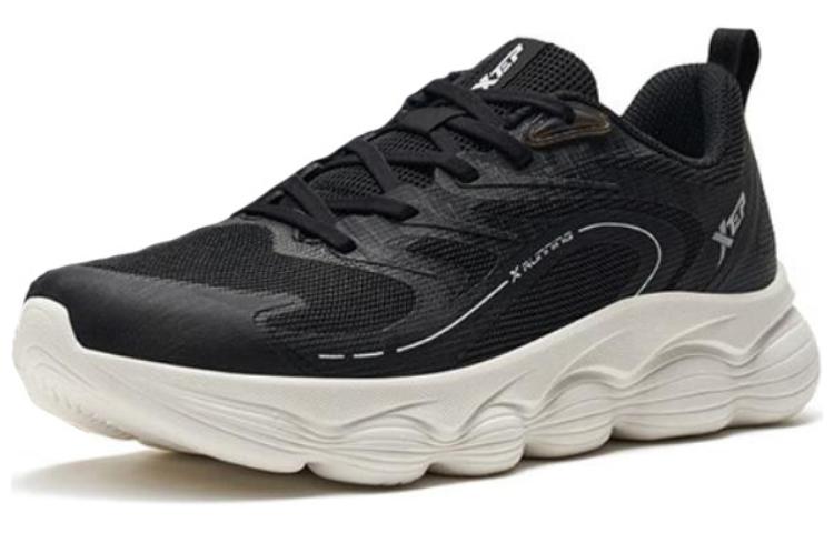 

XTEP Мужские противоскользящие кроссовки с амортизацией низкие Black White - Black/Sail White, цвет Black/Sail White