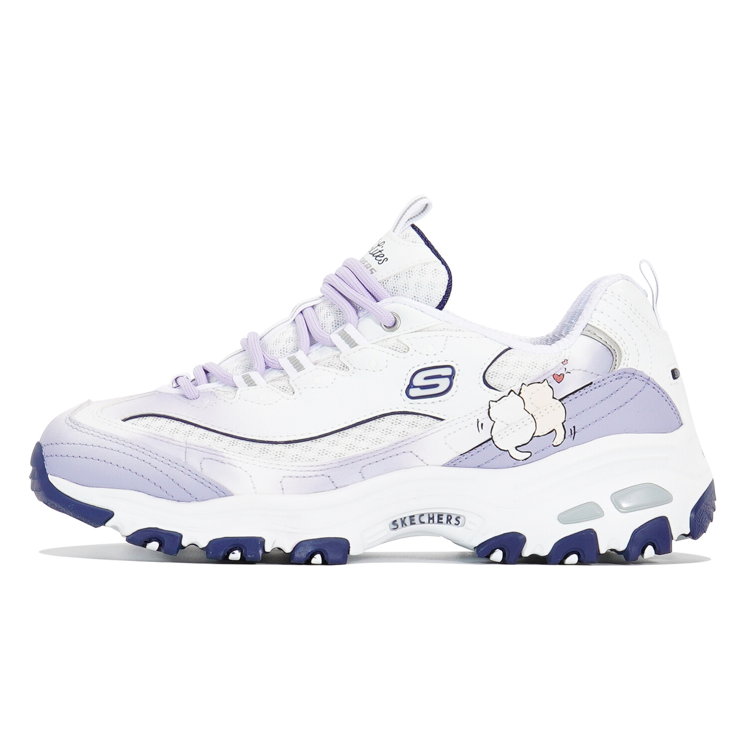 

Кроссовки Skechers D"Lites 1.0 Chunky Sneakers Women's Low-top Purple, фиолетовый