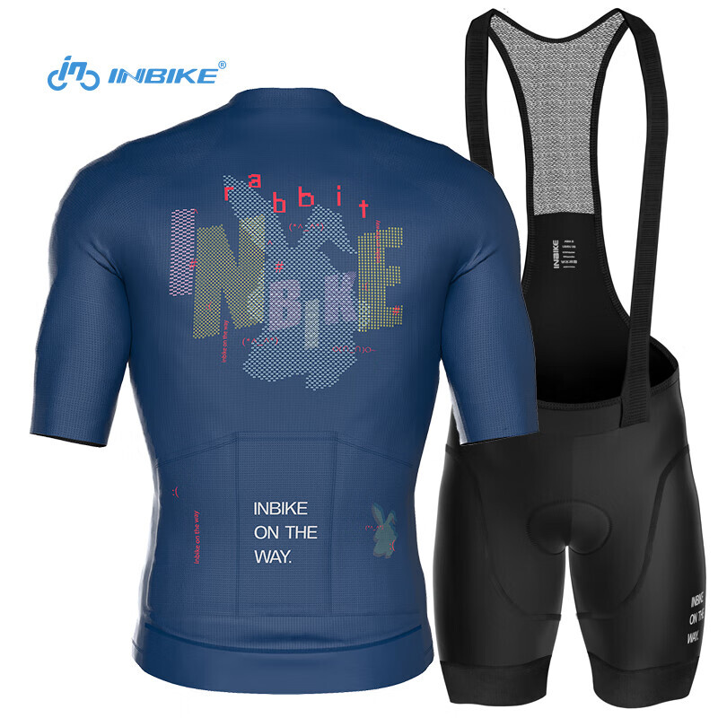 

Велосипедный костюм унисекс INBIKE короткий быстросохнущий L, синий