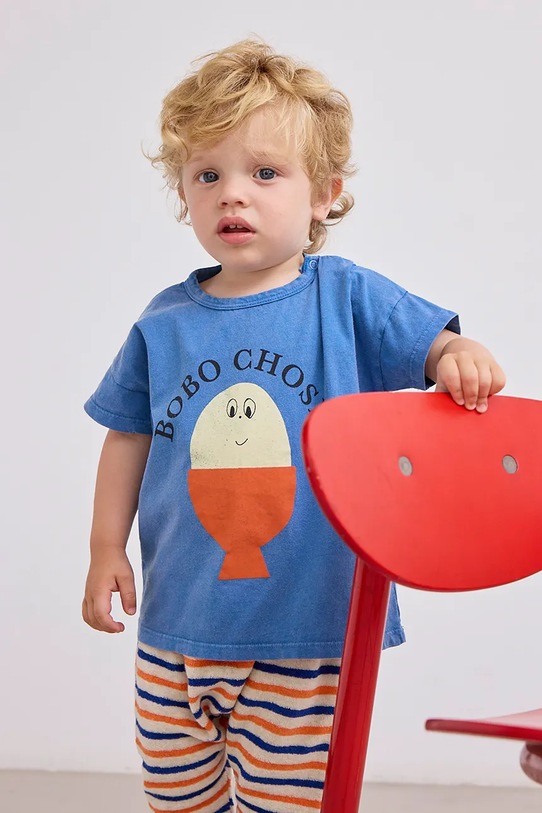 

Хлопковая футболка для малышей Morning Egg Bobo Choses, синий